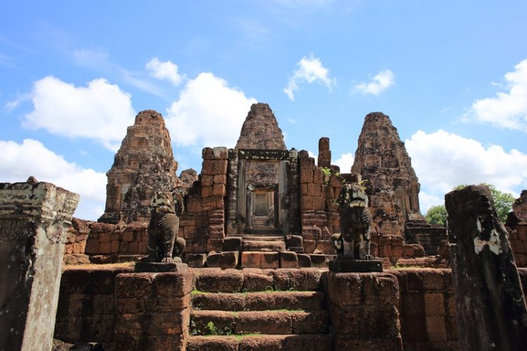 East Mebon Temple in Angkor Siem Reap Cambodia
