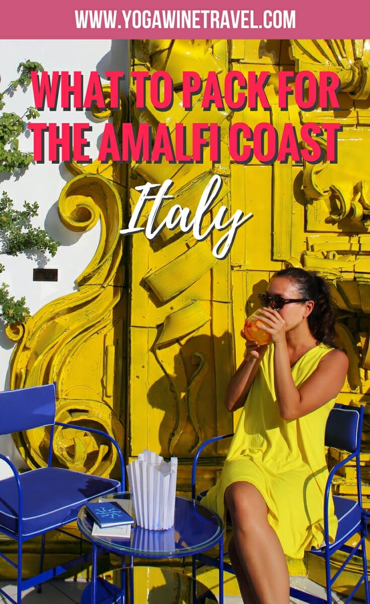 Yogawinetravel.com: Packing for Rome and the Amalfi Coast. A travel guide for what to pack if you're traveling to the Amalfi Coast in Italy!