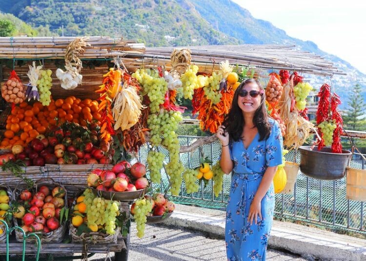 Salvatore's fruit stand in the Amalfi Coast Italy