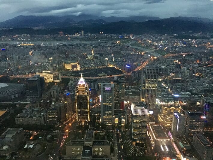 View of Taipei from Taipei 101