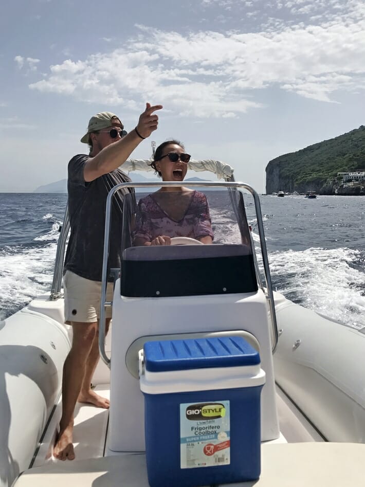 Capri by boat rental