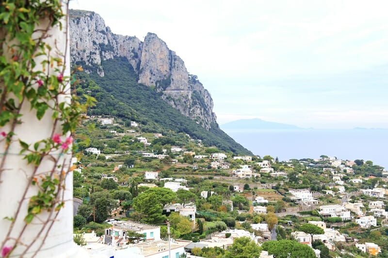 Capri town on Capri island in Italy