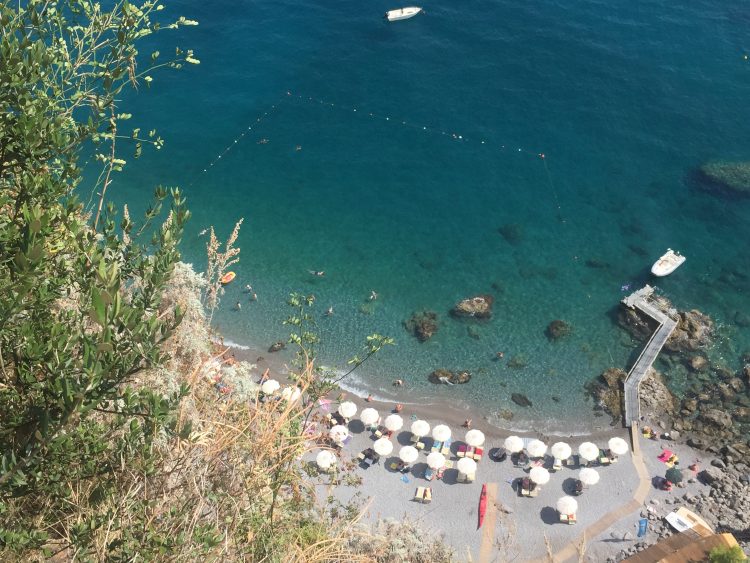 Duoglio Beach in the Amalfi Coast Italy