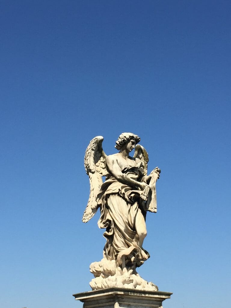 Angel on the Bridge of Angels in Rome Italy