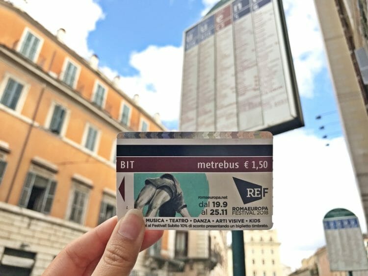 Rome bus ticket