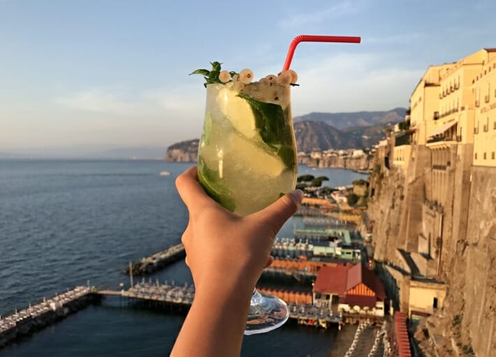 Cocktail in Sorrento Italy
