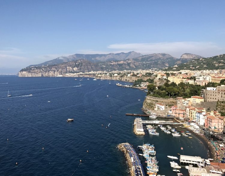 View of Sorrento in Italy