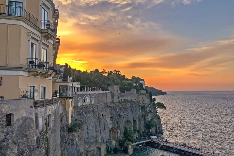 Sorrento sunset in Italy