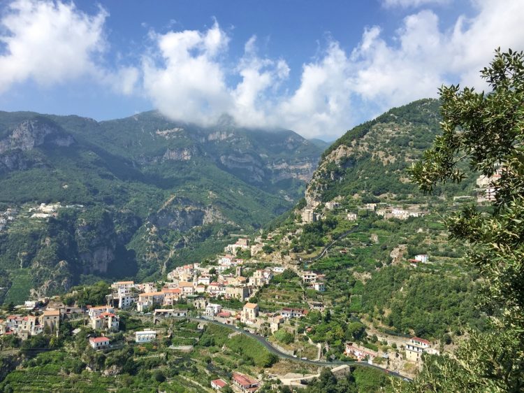 View of Ravello in Italy
