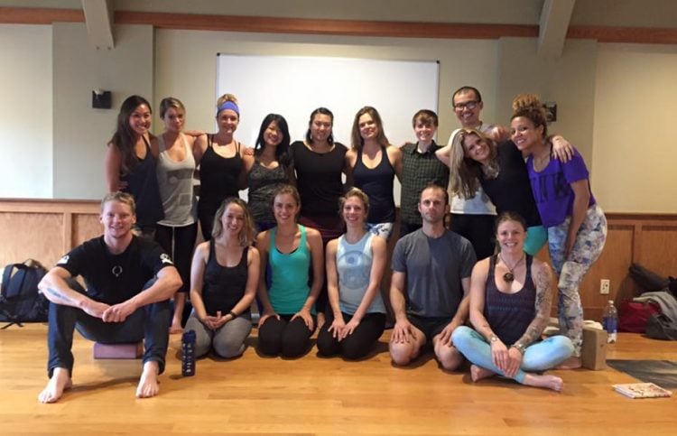 Students in a Yoga Teacher Training