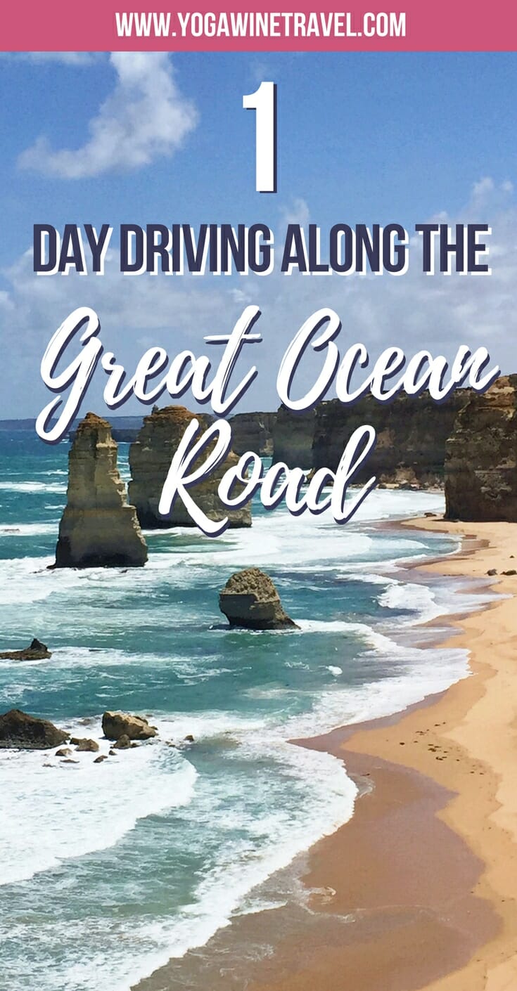 Yogawinetravel.com: A Day Trip Along the Great Ocean Road in Australia. The Great Ocean Road is an easy day trip destination for anyone visiting Melbourne. Read on for a travel guide to visiting the sights along the spectacular Great Ocean Road in Australia - what to see, where to stop, how to get there and back!