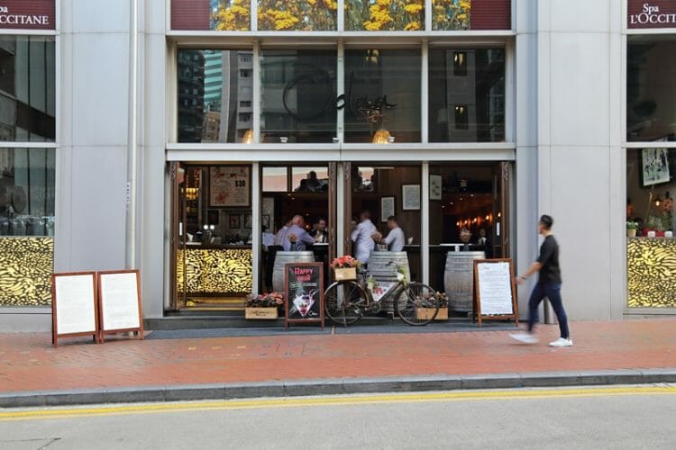 Oola Petite restaurant and bar in Wan Chai Hong Kong