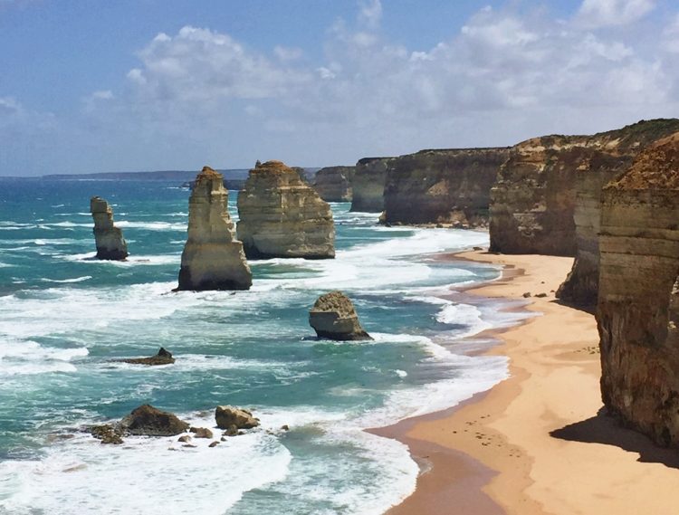 Twelve Apostles along the Great Ocean Road in Australia
