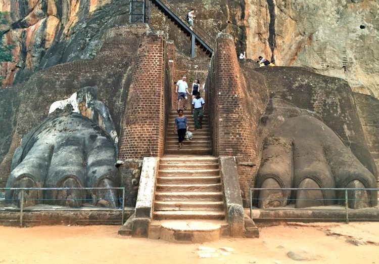 Lion Gate at Sigiriya in Sri Lanka