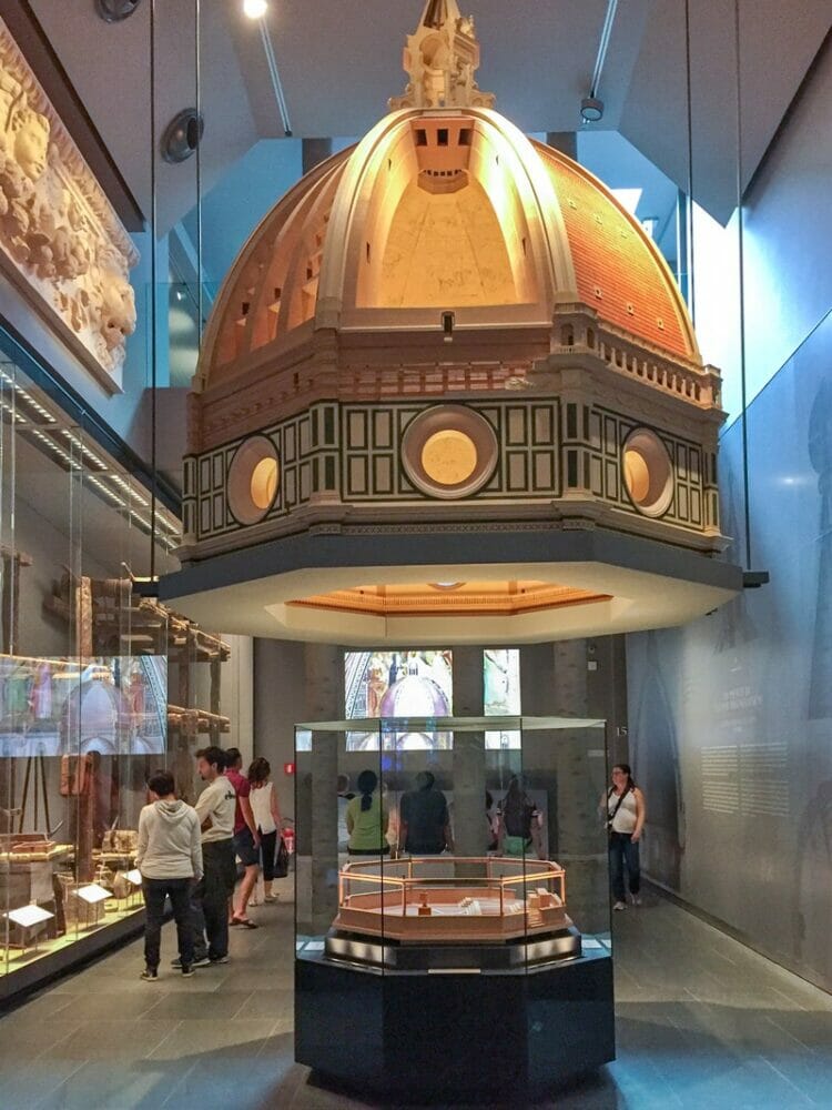 Cupola exhibit at the Opera Museum in Florence Italy