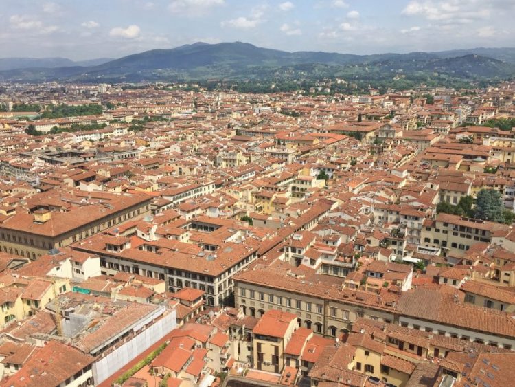 Florencijos vaizdas iš Duomo