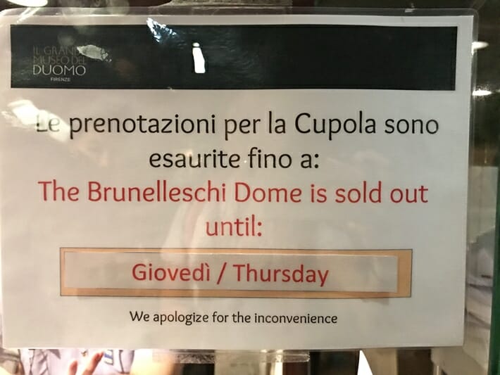 Iš anksto užsisakykite „Dome“ laipiojimą Florencijoje