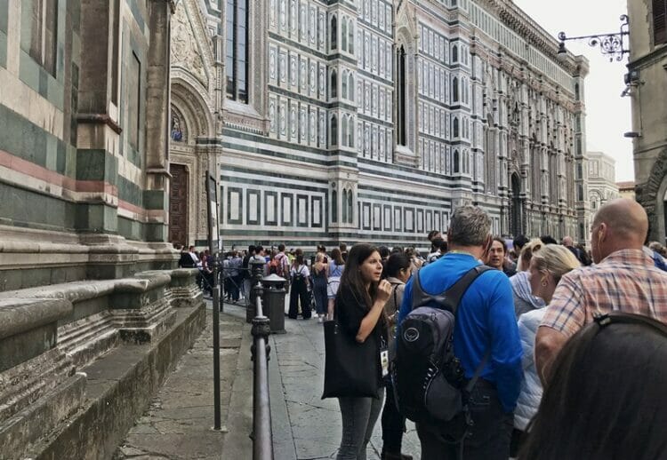 Line for the dome climb in Florence