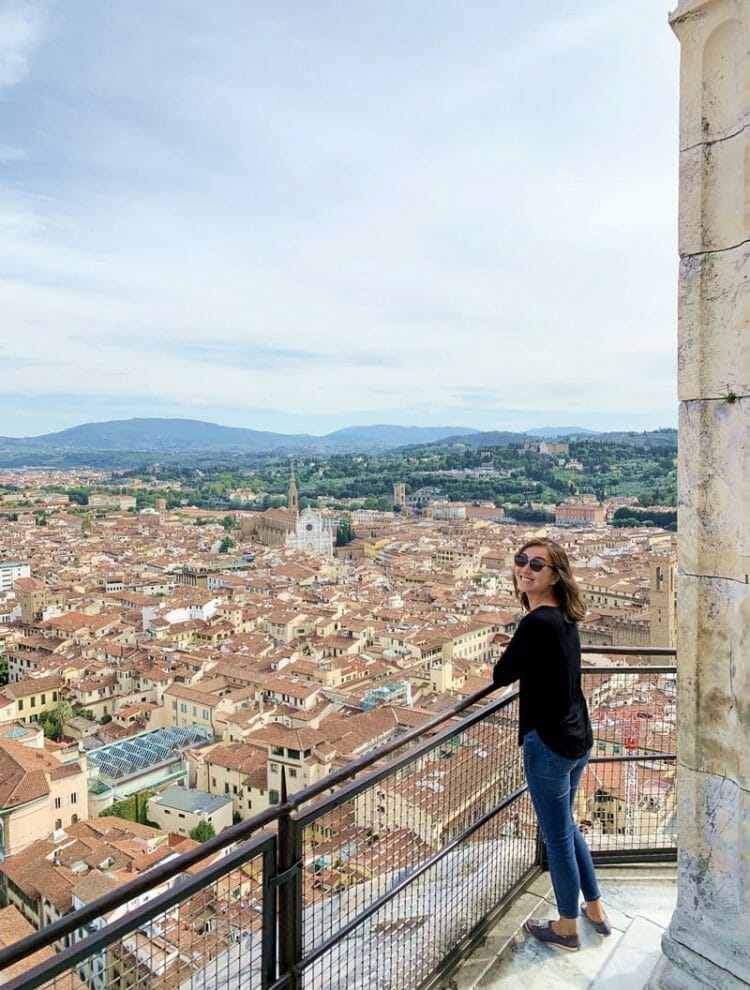 View from Brunelleschis Dome in Florence Italy
