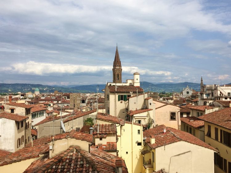 Views of Florence from above in Italy