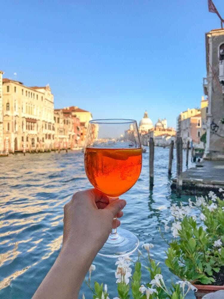 Aperol spritz in Venice Italy