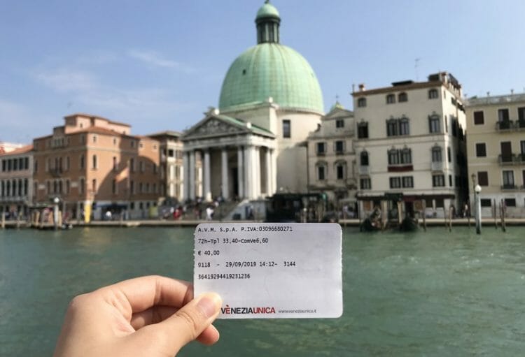 Venecijos vaporetto bilietas