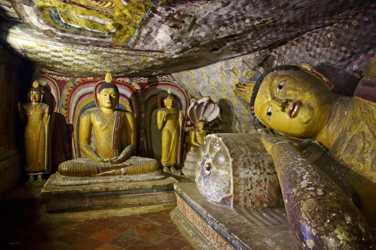 Dambulla Cave Temples in Sri Lanka