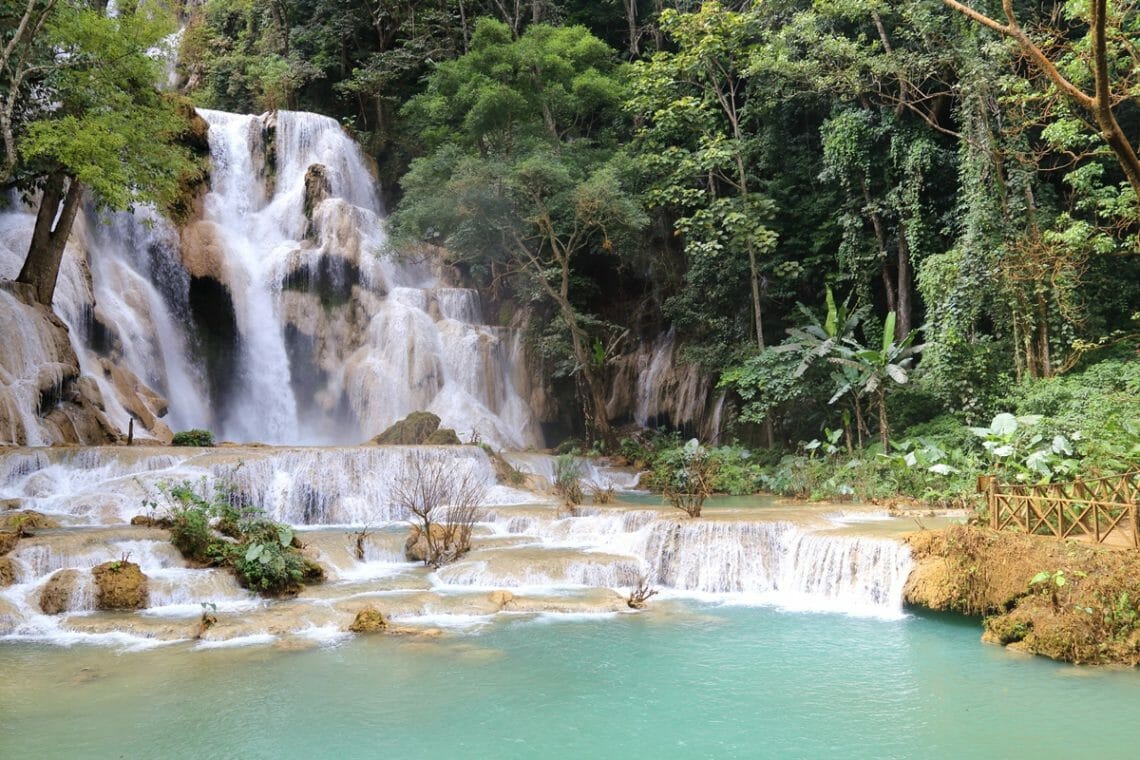 Kuang Si Falls in Luang Prabang Laos