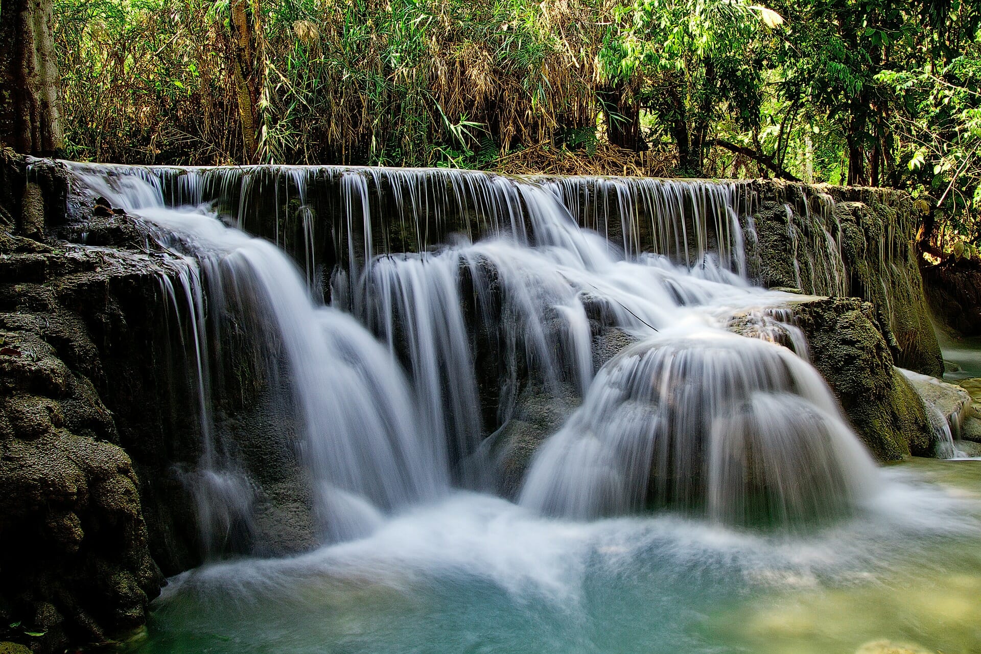 Visiting Kuang Si Falls in Luang Prabang During Rainy 
