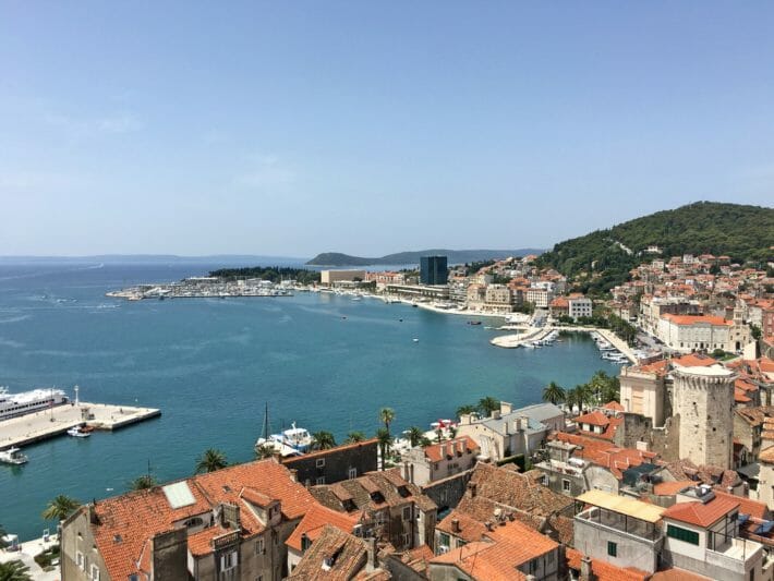 Waterfront in Split Croatia