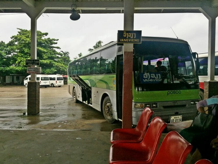 VIP bus from Luang Prabang to Vang Vieng