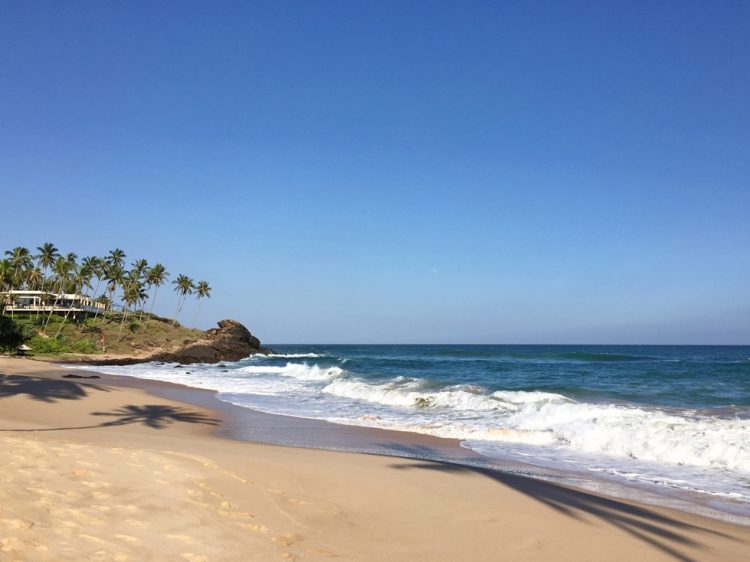 Beach at Anantara Peace Haven Tangalle Resort in Sri Lanka