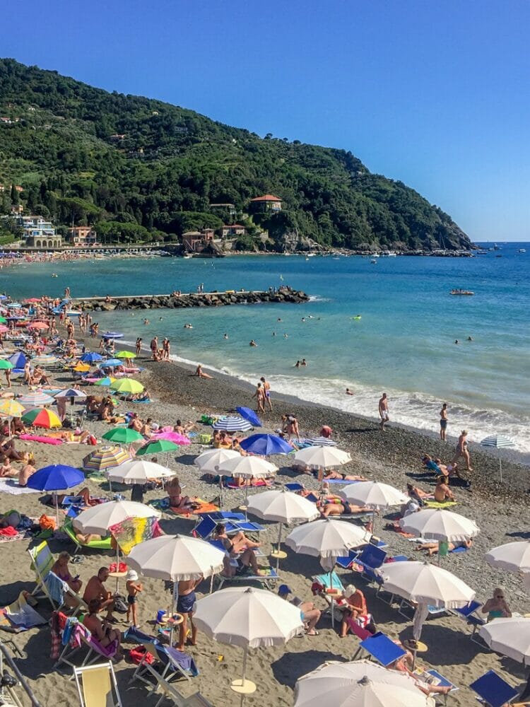 Beach in Levanto Italy