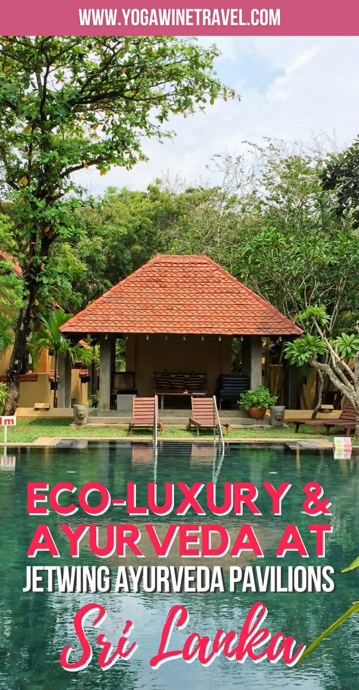 Yogawinetravel.com: Experiencing Eco-Luxury & the Art of Ayurveda at Jetwing Ayurveda Pavilions, Sri Lanka. Though Negombo is not typically high up on the list of places to visit in Sri Lanka, it is home to Jetwing Ayurveda Pavilions, a leading Ayurvedic retreat and hotel in the country.