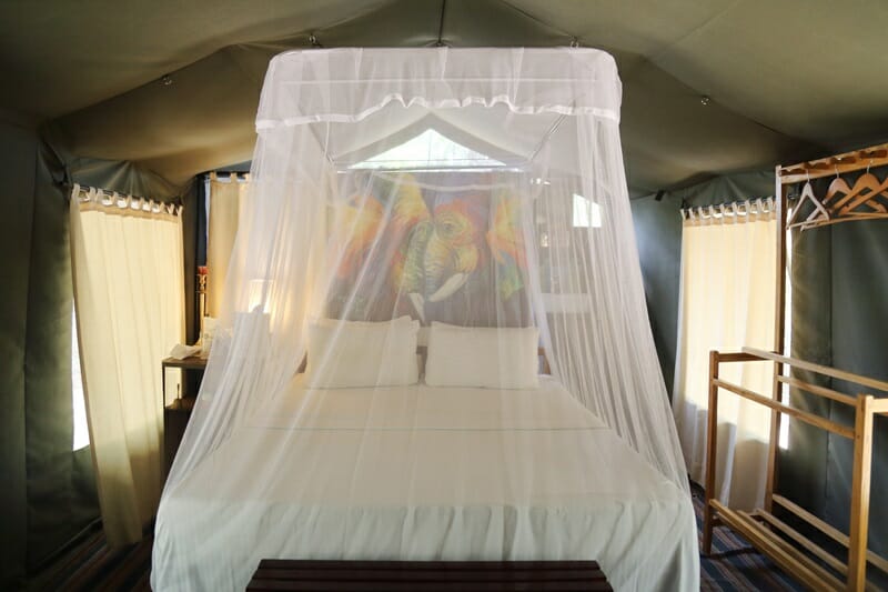 Mahoora Tented Camp Yala in Sri Lanka bedroom