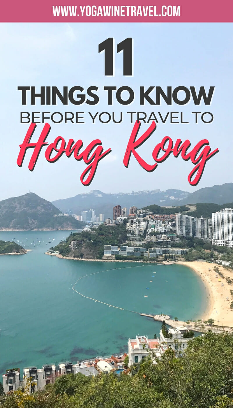 Repulse Bay Beach in Hong Kong with text overlay