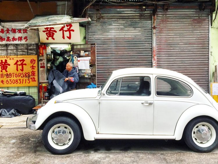 Vintage car in Hong Kong
