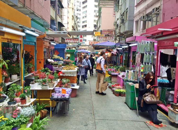 Market in Hong Kong