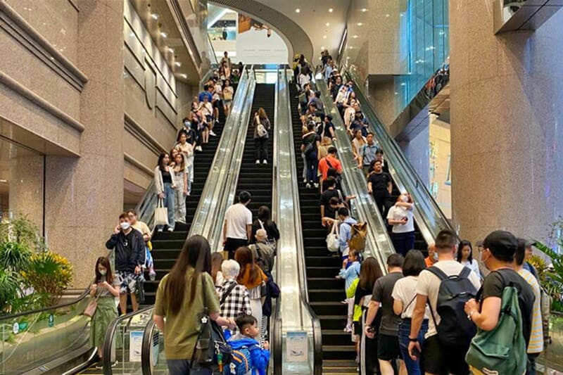 Hong Kong escalators