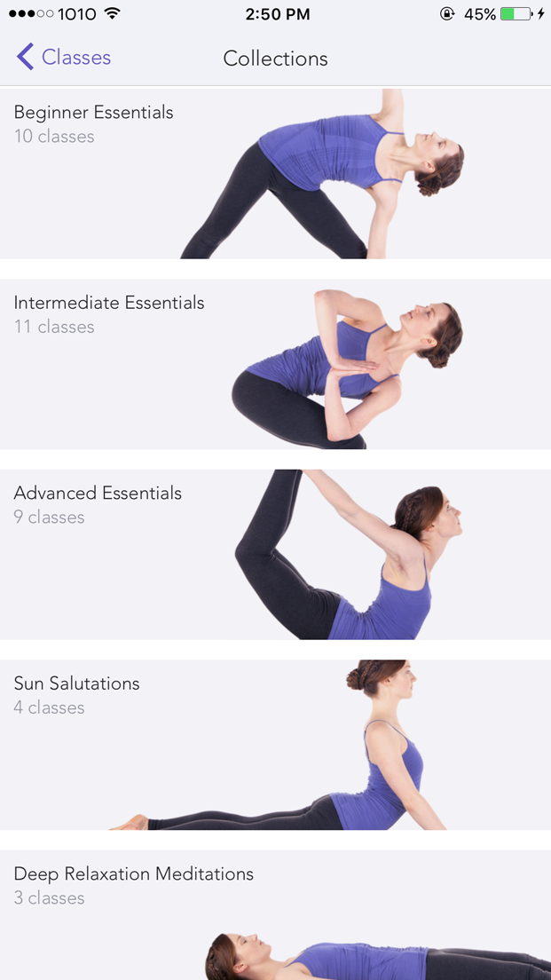 Yoga Studio by Gaiam app screenshot