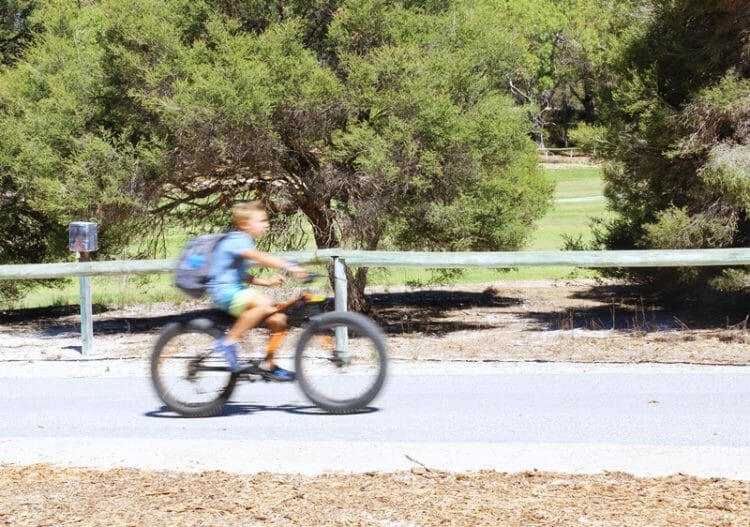 Cycling on Rottnest Island in Western Australia 