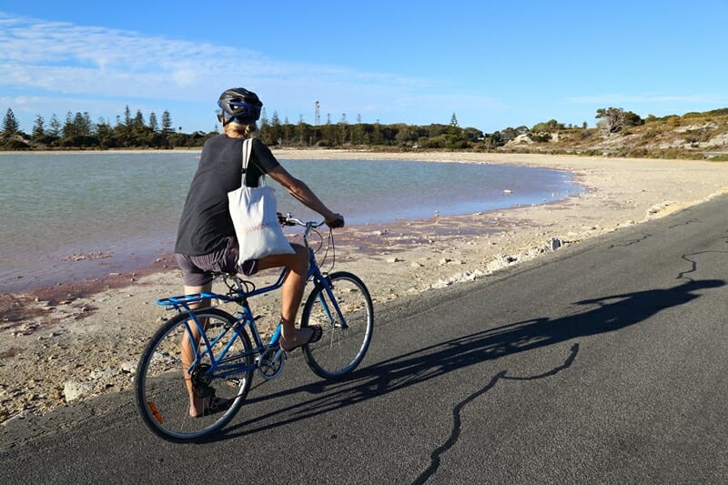 Cycling on Rottnest Island in Western Australia