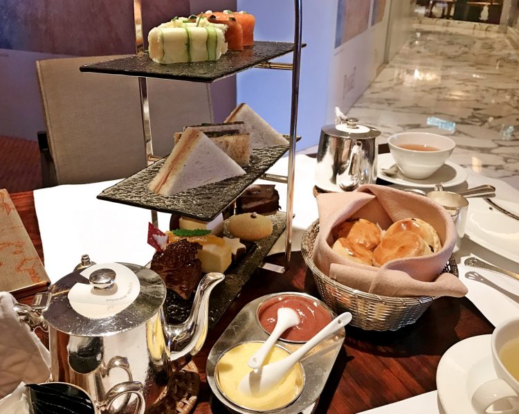 Afternoon tea at Mandarin Oriental in Hong Kong