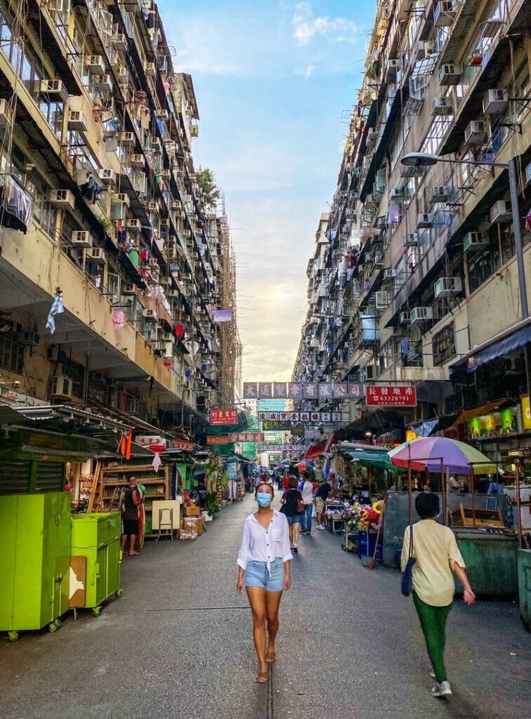Sham Shui Po Hong Kong street scene