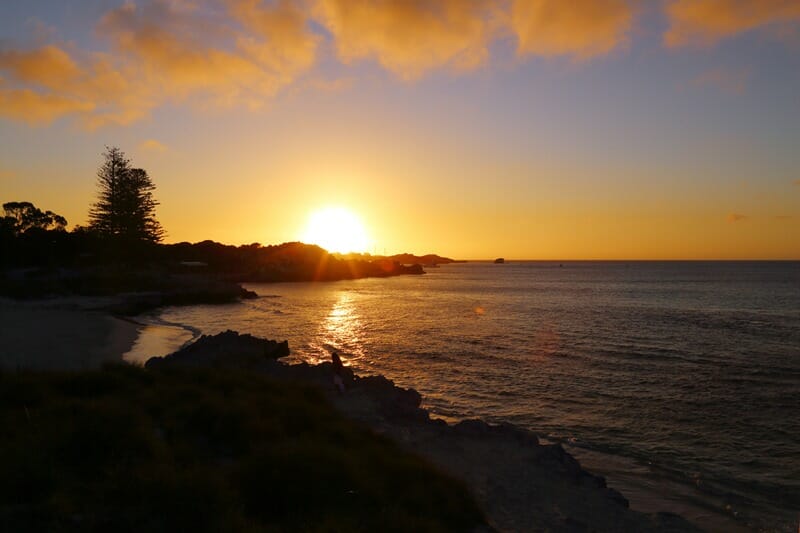 Sunset on Rottnest Island in Australia