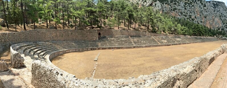 The Stadium in Delphi Greece