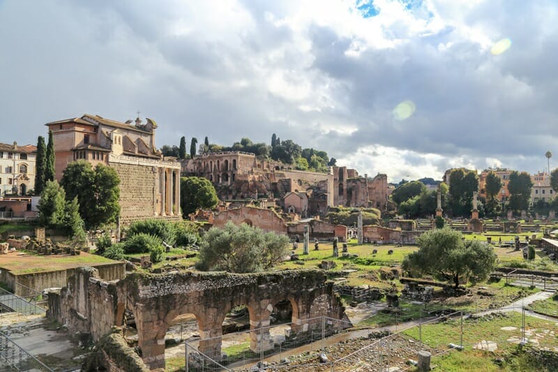 Palatine Hill in Rome Italy