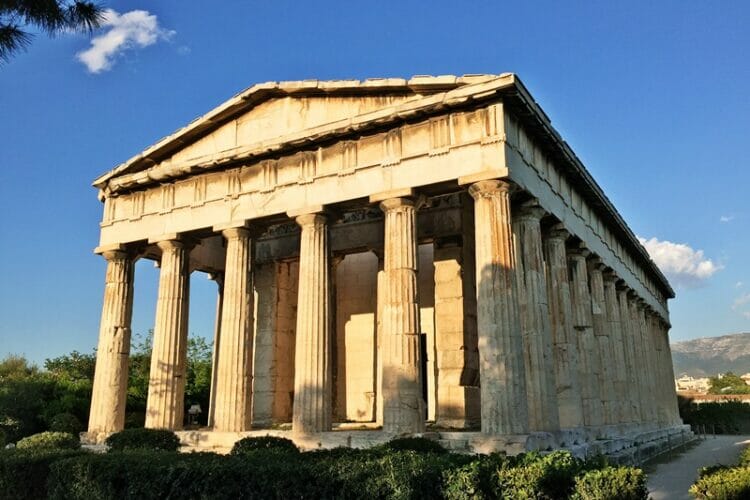 Temple of Hephaestus in Athens Greece