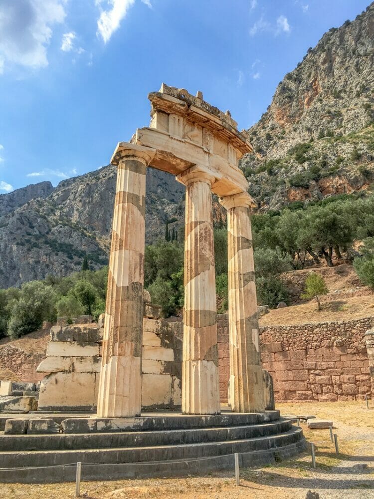 Tholos of Delphi in Greece