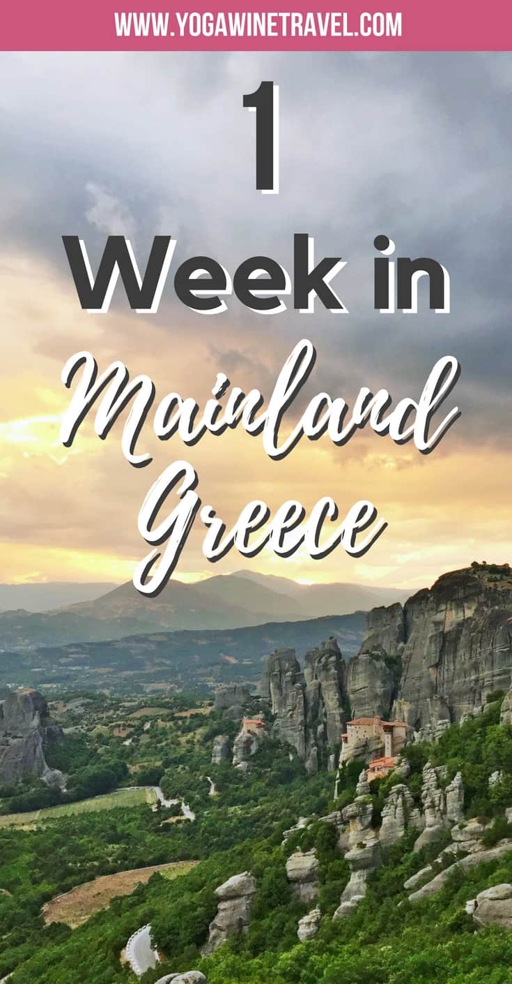 Yogawinetravel.com: An Overly Ambitious (but Doable) 6 Day Roadtrip Itinerary for Mainland Greece. Only have one week in Greece? Read on for a comprehensive itinerary for Mainland Greece to help you see all the major sights in Olympia, Delphi, Meteora, Athens and Thermopylae in under a week!